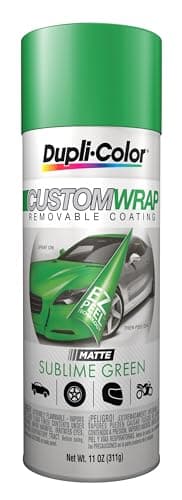 Dupli-Color ECWRC8037 Custom Wrap Matte Removable Automotive Paint – Sublime Green Spray Paint - 11 oz. Aerosol Can