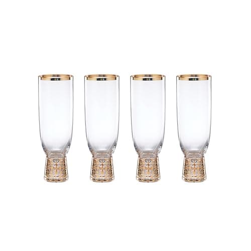 Lenox 897411 Tuscany Classics Gold Frost Flutes, Set of 4