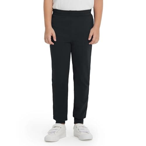 M MAELREG Boys Sweatpants with Pockets Youth Dry Fit Casual Soft Kid Tapered Leg Sweatpants Sports Pants for Boys Black
