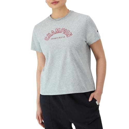 Champion Women's T-Shirt, Classic Graphic T-Shirt, Lightweight and Comfortable Tee for Women (Plus