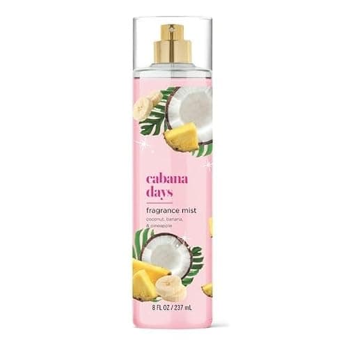 Cabana Days Long-Lasting Body Fragrance Spray Mist for Women,8 fl oz, Coconut Milk; Pineapple; Vanilla Orchid Scent Women's Body Spray Fragrance