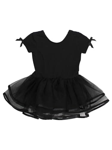 RuffleButts Black Tutu Leotard - 6-12m