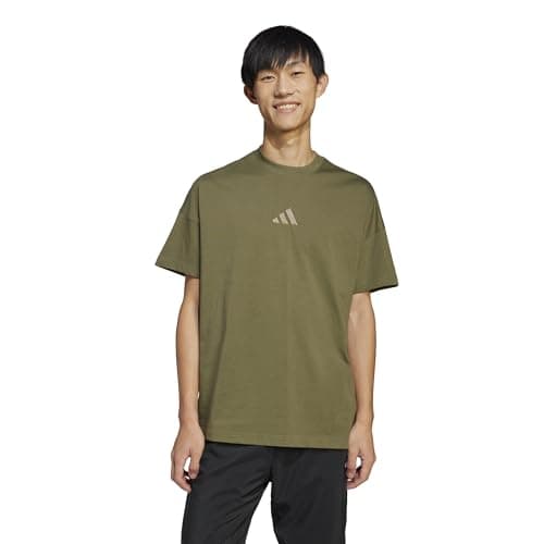 Adidas Men's All SZN Sportswear T-Shirt, Olive Strata, Small/Tall