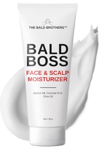 The Bald Brothers Bald Head Care for Men | Everyday Scalp Moisturizer | Face & Scalp Care | Matte, No Grease, Vegan | Daily Mens Moisturizer Fragrance Free