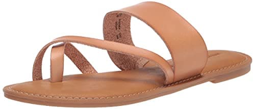 Amazon Essentials Women's One Band Flip Flop Sandal, Natural, 8.5
