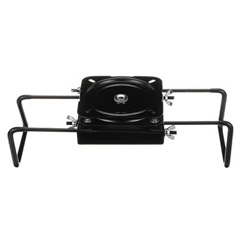 Attwood 15700-3 Seat Mount, Clamp-On With Swivel, Adjusts from 7 ½ inches to 18 inches, Black, Powder-Coated Steel
