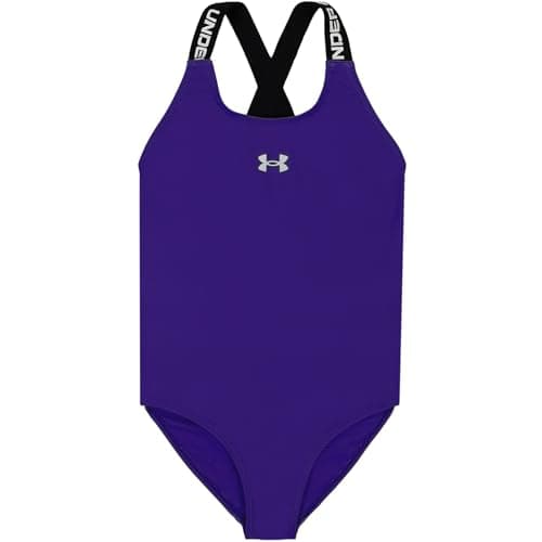 Under Armour Women's One-Piece Cross-Back (Big Kid) Virtual Violet 8