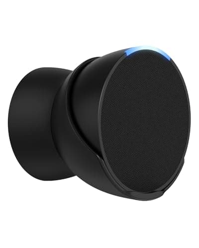Maxonar Pop Wall Mount, Pop Wall Mount Smart Speaker Stand Holder Speaker Save up Space Cable Management Compatible with Echo Pop, Google Nest- Black