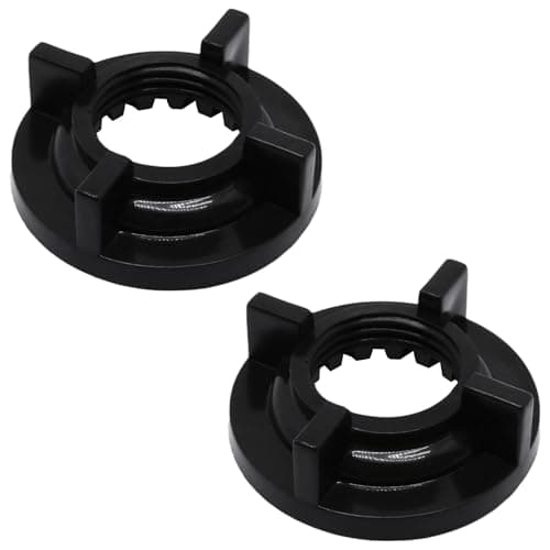 S SYDIEN 2pcs 1/2" Faucet Nut, Mounting Lock Nut for Basin Faucet Durable Easy Install Winged Locknuts Replacement Parts for Kitchen Bathroom Faucet (Black)