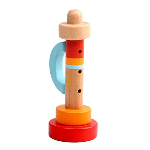 FytStycale Musical Trumpet Made of Wood, 3 Hole Wind Instrument