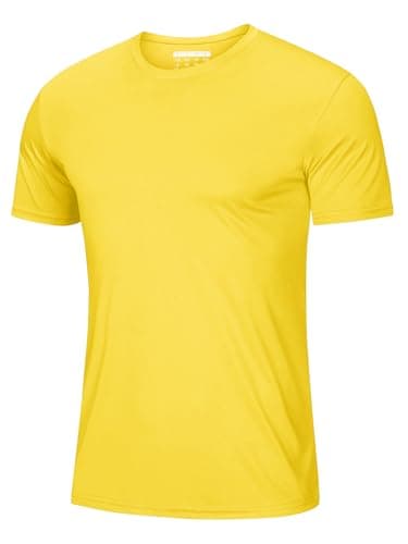 Men's Sun Shirts Short Sleeve Running Shirts Dry Fit Summer Tee Cool Athletic T-Shirts
