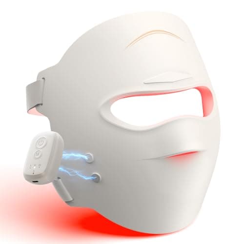 4D Red Light Therapy Mask for Face, LED Face Mask for Acne & Wrinkles