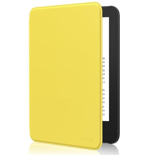 MoKo Case Fits 6" All-New E-Reader (11th Generation-2024 Release), Lightweight Shell Cover with Auto Wake/Sleep for 2024/2022 11th Gen e-Reader, Not fit BOOX & Kobo, Light Yellow