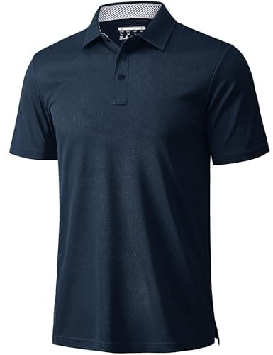 MAGCOMSEN Mens Polo Shirts Short Sleeve Moisture Wicking Quick Dry Collared Shirt Polyester Performance Athletic Golf Polos