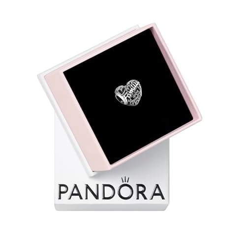 PANDORA Family Heart Charm - Meaningful Family Keepsake Gift - Jewelry for Women with Gift Box - Compatible Moments Charm Bracelets - Sterling Silver