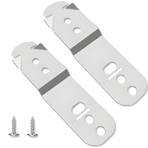 Dishwasher Mounting Bracket Kit for Bosch Dishwashers - 2-Pack Stainless Steel Anti-Tip Brackets with 2 Screws, Replaces 619985 00619985 00605007 00628371 628371 605007 AP4538351 AH3478789 EA347878