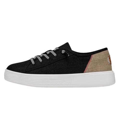 Hey Dude Cody (LTT) Craft Linen Women's Shoes, Craft Black, Size 6