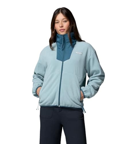 Columbia Womens Sequoia Grove Full Zip Fleece Jacket, Crushed Blue/Everblue, X-Large