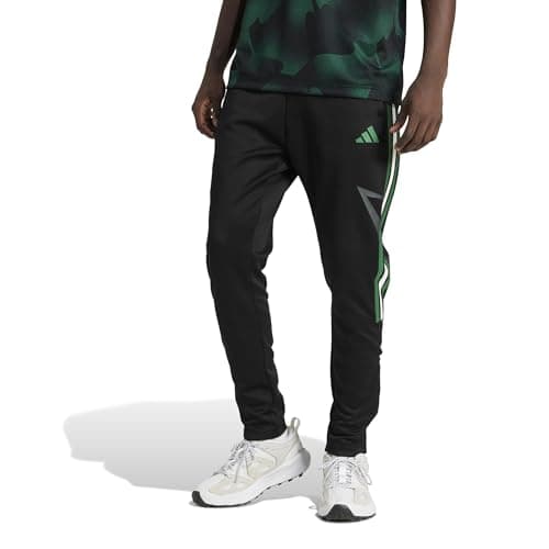 Adidas Men's House of Tiro Nations Pack Pants, Black/Collegiate Green/Blanch Green, X-Small