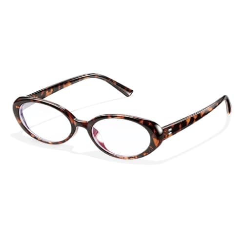 KUGUAOK Retro Oval Blue Light Blocking Glasses for Women 90s Small y2k Style Eyeglasses Frame TV Bluelight Glasses