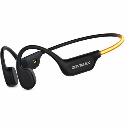 ZOVIMAX X500 Bone Conduction Headphones, Open Ear, LED Light, IP67