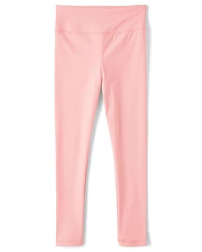 The Children's Place,Girls,Soft Active Everyday Pull On Leggings,Fuzzy Pink,Large