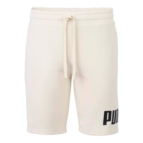Puma Men's Big Logo Fleece 10" Shorts (Available in Big & Tall), Alpine Snow SS25, LT