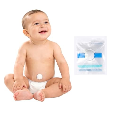 SUYIEYING Baby Belly Button Patches for Newborn, Waterproof Navel Sticker for Swimming Bathing, Infant Umbilical Hernia Belt Alternative, Breathable Cotton Care Pads, Individually Wrapped(1 Piece)