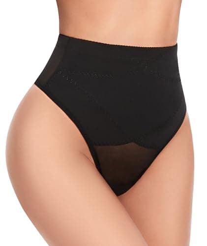 SIMIYA Thong Shapewear Tummy Control Mid-Rise Body Shaper Tummy Control For Women Firm Stomach Shapewear Thong Underwear