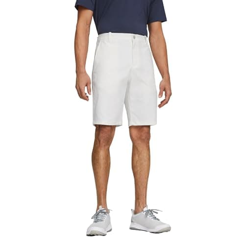 Puma Golf Men's Dealer Short 10 INCH, White Glow, 35