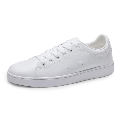 Bruno Marc Men's Casual Dress Sneaker Business Casual Shoes for Men Comfortable Lightweight Lace Up Fashion Sneakers Tennis Shoes WaveFlex CoreLux,Size 9.5,White,BMUMFN2519