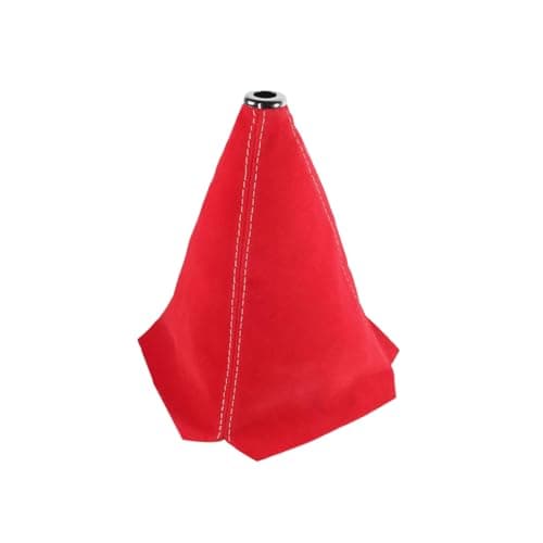 Ywdiml Suede Leather Shift Boot Cover, Red/White