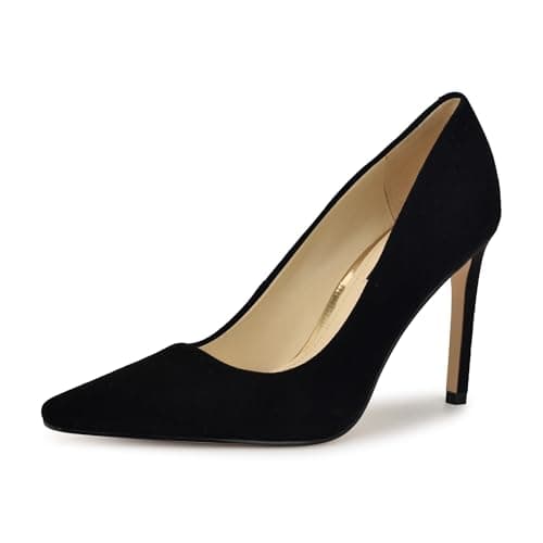 Nine West Women's Oraye Pump, Black Suede 003, 7