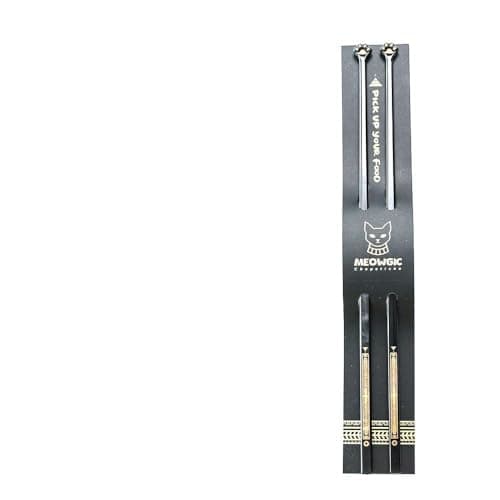 Meowgic Cat Paw Chopsticks (Black, 1 Pair) Non-Slip Lightweight Kitty Themed Tableware, Durable Animal Paw Design Gift for Cat Lovers, Cute Reusable Cat paw Chopsticks