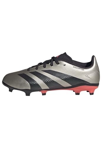 Adidas Unisex-Kid's League Predator Firm Ground, Platin Metallic/Aurora Black/Turbo, 11K