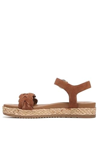 Naturalizer Womens Neila Casual Ankle Strap Sandal English Tea Brown Leather 8 M
