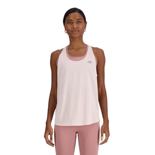 New Balance Women's Athletics Tank, Quartz Pink Heather, Large