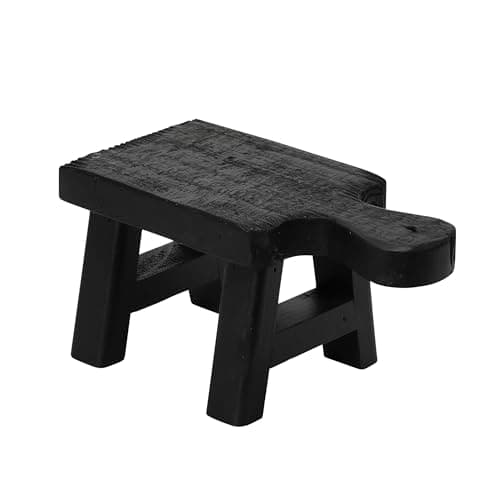 Creative Co-Op Decorative Wood Pedestal, Black