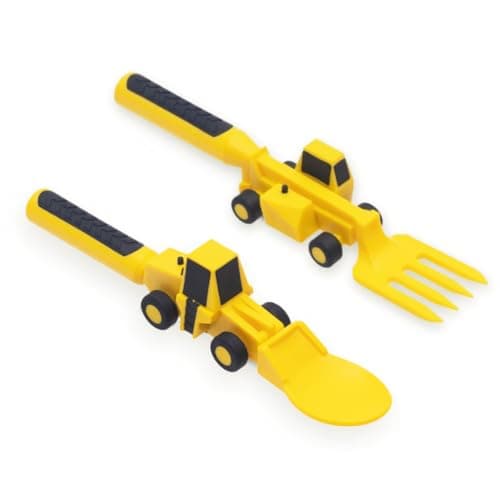 Constructive Eating - Toddler Utensils Made in USA - Silverware for Toddlers - Utensils for Kids - Constructive Eating Utensil Set