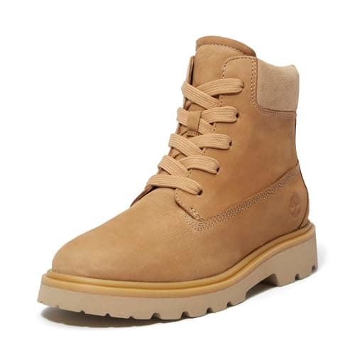 Timberland Women's Rowan Way 6 INCH LACE UP BOOT, BROWN, 7.5 Medium
