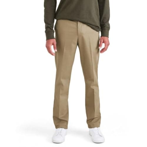Dockers® Men's Signature Khaki Slim Fit Iron Free with Stain Defender®, New British Khaki, 32W x 29L