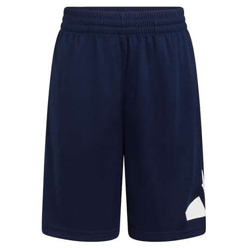 adidas Boy's Elastic Waistband Performance Shorts, Navy Blue, XL(18/20)+