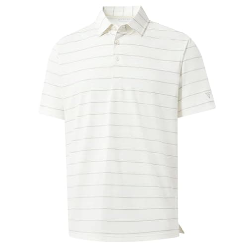 M MAELREG Polo Shirts for Boys Golf Polo Short Sleeve Quick Dry Performance Sport Casual Striped Boys Golf Shirts