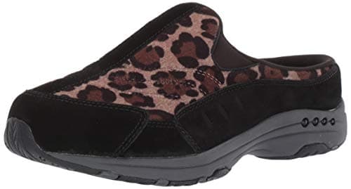 Easy Spirit Traveltime Mule Womens Slip On 75 E US LeopardBlack