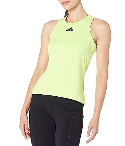 adidas Women's Club Tennis Tank Top, Pulse Lime, X-Large