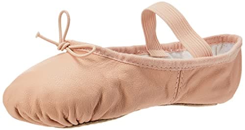 Bloch Dance Girl's Dansoft Full Sole Leather Ballet Slipper/Shoe, Theatrical Pink, 11 Narrow Little Kid