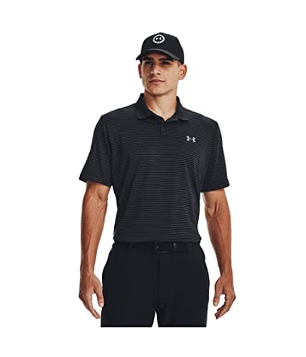 Under Armour Matchplay Printed Golf Polo Black/Jet Gray/Pitch Gray SM