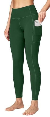 Ewedoos Women's Yoga Pants with Pockets Compression Leggings for Women Tummy Control Workout Leggings for Women Jade