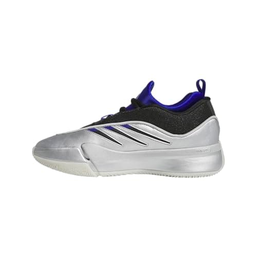 Adidas Unisex-Adult Dame 9, Silver Metallic/Black/Lucid Blue, 8
