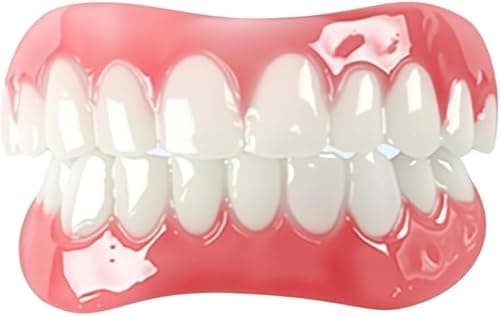 Snap on Veneers Teeth for Women and Men, Temporary Dentures False Teeth, Nature and Comfortable (Natural Tooth Color)